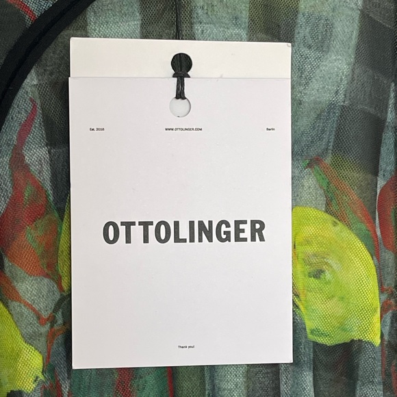 NEW Ottolinger Mesh Wrap Longsleeve Lemon Print Size: S - Picture 3 of 10